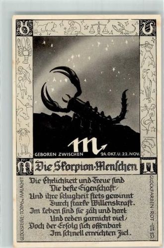 Die Skorpion-Menschen 22. Oktober bis 22. November