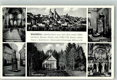 Walldürn Kirche Kirchenorgel Denkmal Mariensäule