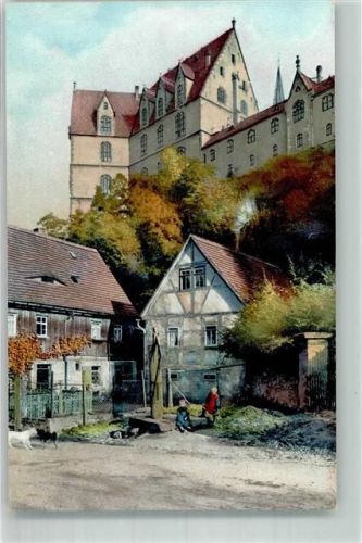 Meißen Albrechtsburg von Niedermeisa Photochromie Nr. 1535