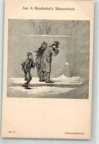Nr. 2 Schneeballwerfen Kinderstreiche Verlag Martin Rommel