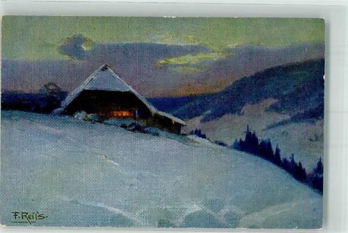 sign. Reiss, Fritz Winter im Schwarzwald No. 4