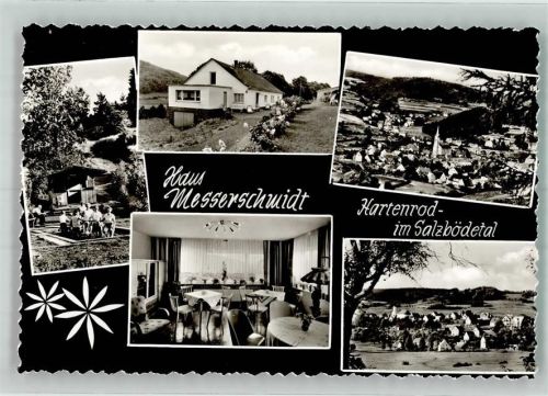 35080 W3551 Hartenrod b Gladenbach Foto AK Pension Haus Messerschmidt