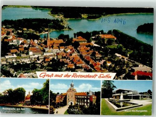 Eutin Fliegeraufnahme der Altstadt rund um die St.-Michaelis-Kirche Promenade am See Schloss und Haus des Kurgastes