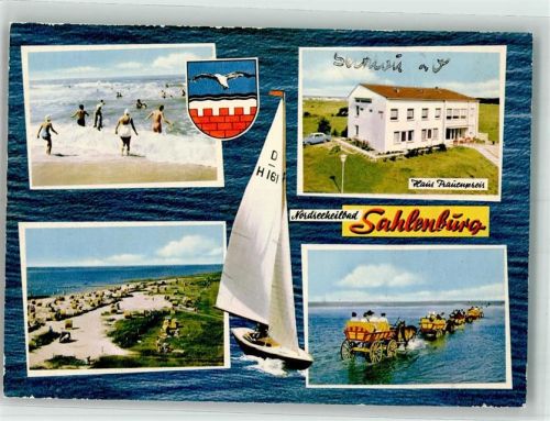 Sahlenburg Schwimmbad Strand Segelboot Wattenfahrt Pension Frauenpreis