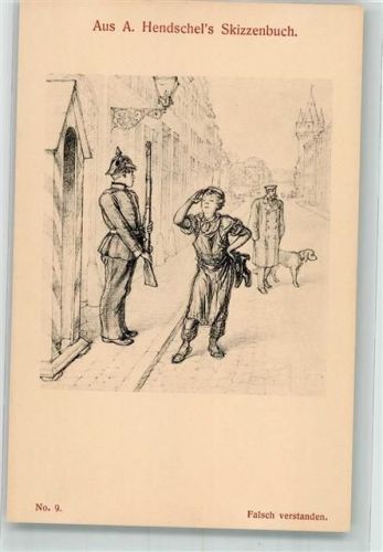 Falsch verstanden A.Hendschel`s Skizzenbuch Nr. 9 Hofkunstanstalt Martin Rommel u. Co.