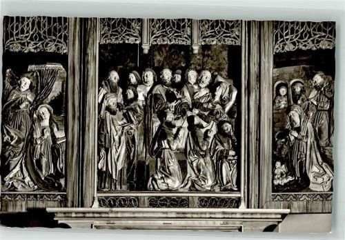 Tauberbischofsheim Marienaltar aus der Riemenschneider Schule in der Kath. Stadtkirche