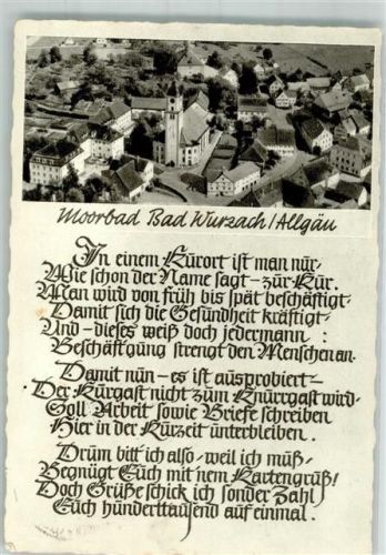 Bad Wurzach 1961 Gedicht