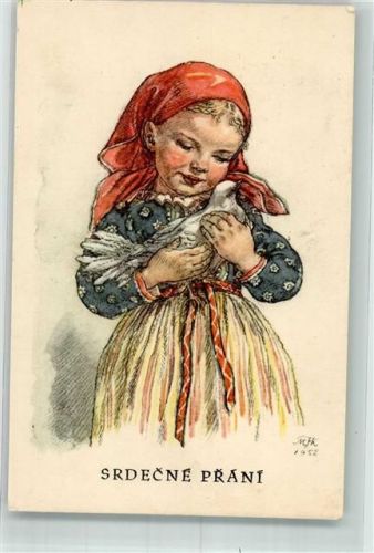 Kind Taube Tracht