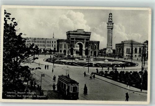 Konstantinopel Straßenbahn Beyazit Meydan