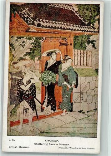 sign. Kiyongaga Sheltering from a Shower British Museum