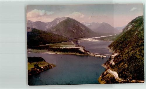 Fall Fliegeraufnahme des Ortes mit der Faller-Klamm-Brücke Foto Original aus Archiv eines Ansichtskartenverlags Ort handschriftlich