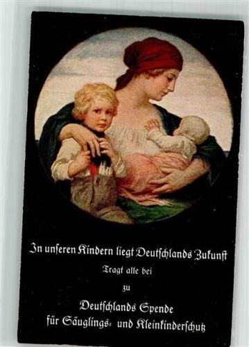 1917 sign. Zumbusch Ludwig v. In unseren Kindern liegt Deutschlands Zukunft