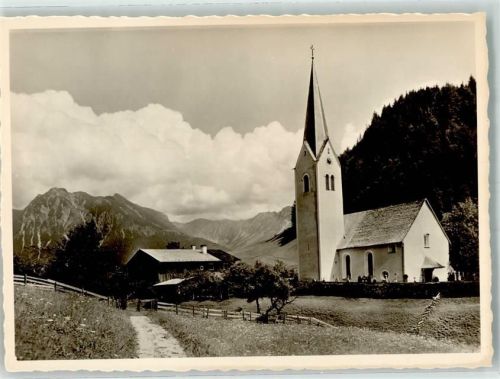 87561 W8980 Tiefenbach b Oberstdorf Foto AK Kirche