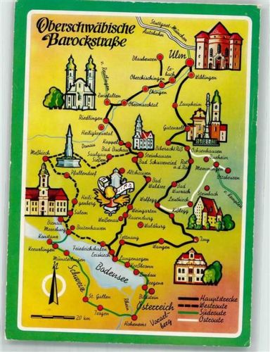 Bad Schussenried Oberschwäbische Barockstrasse Landkarte