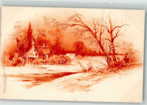 1899 Verlag Lith. -Artist Anstalt Serie 49 Landschaft Monotint