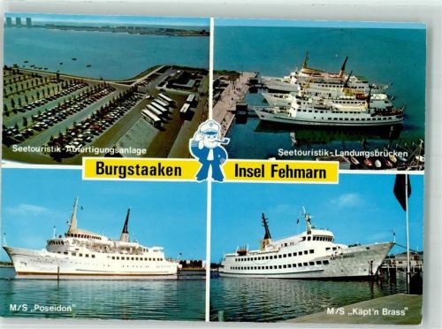 Fehmarn M/S Poseidon M/S Käpt`n Brass Landungsbrücken