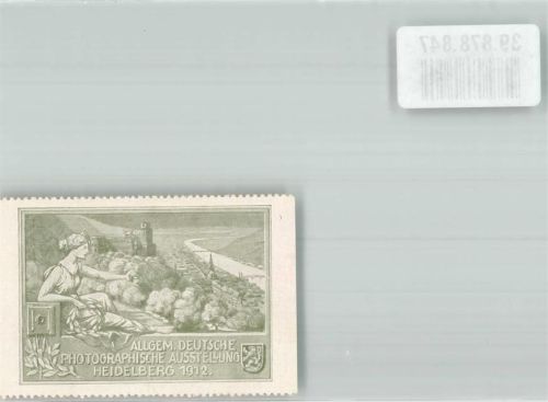 Heidelberg Vignette Allgemeine Deutsche Photographische Ausstellung 1912
