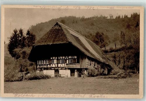 Wolfach 1923 Schwarzwaldhaus Fegerhof Gelbach