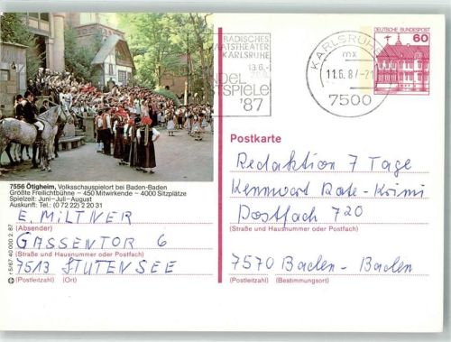 Ötigheim Szene aus dem Volksschauspiel auf der Freilichtbühne