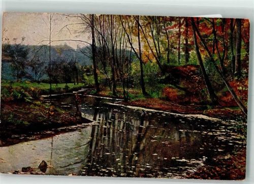 1923 sign. Klatt Hans Herbstmorgen Isartal Nr.12