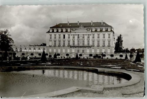 Brühl Schloss Augustusburg Ort handschriftlich Foto Original aus Archiv eines Ansichtskartenverlags