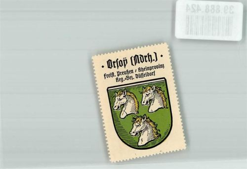 Orsoy Freist. Preußen Rheinprovinz Reg. Bez. Düsseldorf
