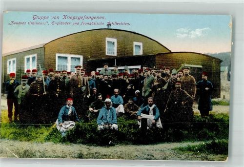 1915 Gefangene Zuaven Franzosen und Engländer WK I Verlag Karl Rud. Bremer & Co. Nr. 203
