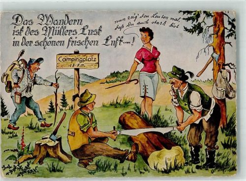Das Wandern ist des Müllers Lust Berghumor