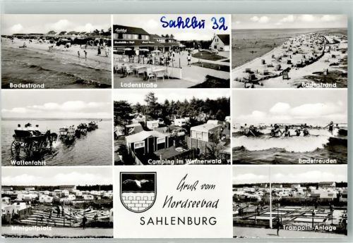 Sahlenburg Schwimmbad Strand Wattenfahrt Minigolf Campingplatz Trampolin-Anlage