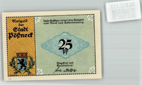 Pößneck 25 Pf. Gutschein Alte Gerberhäuser