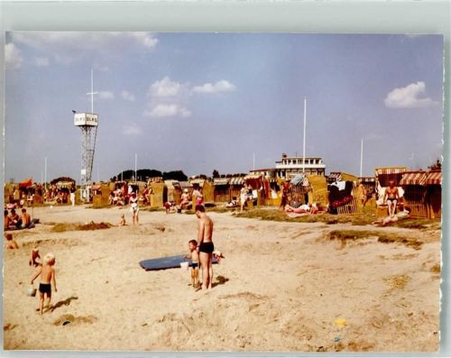 Wremen Schwimmbad Strand DLRG Ort handschriftlich Foto Original aus Archiv eines Ansichtskartenverlags