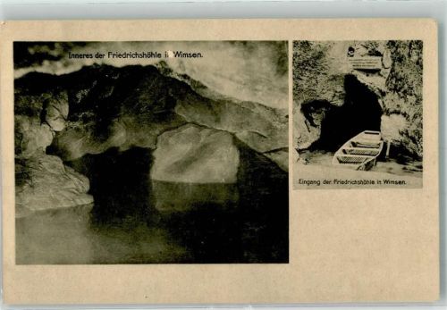 Wimsen Eingang d. Fridrichshöhle und Inneres