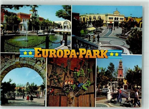 Rust Europa-Park Piazza Italienischer Stadtteil Elektronische Vogelschau Verlag Stumpf