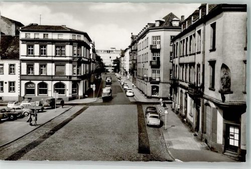 Aschaffenburg Luitpoldstrasse Hypohaus Auto LKW Gasthaus Bauernschänke
