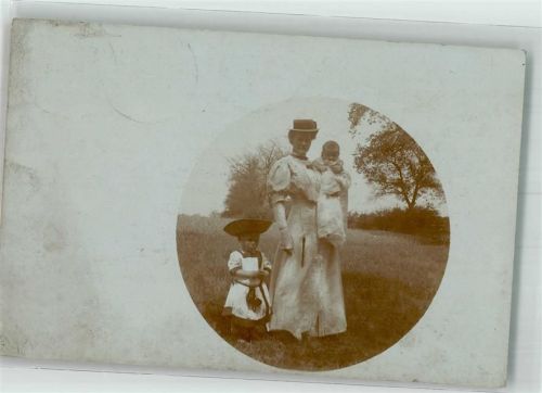 Torgau 1907 Ort lt. Stempel Frau mit Kindern
