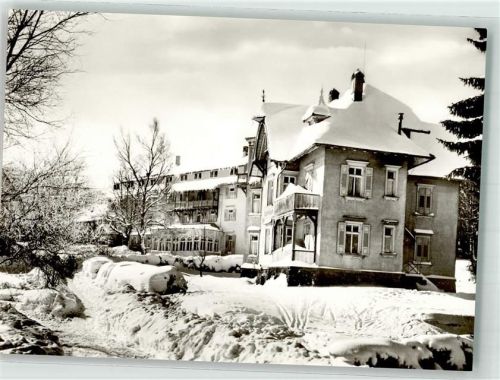 Herrenwies Kurhotel Winter Schnee Schwarzwald