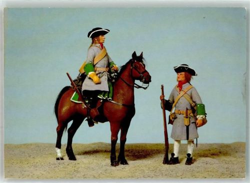 Graz Dragoner und Fußsoldat Figuren Steierische Landmiliz 1704 Museum