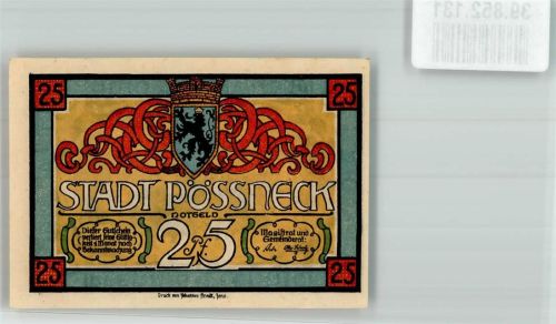 Pößneck 25 Pf Gutschein