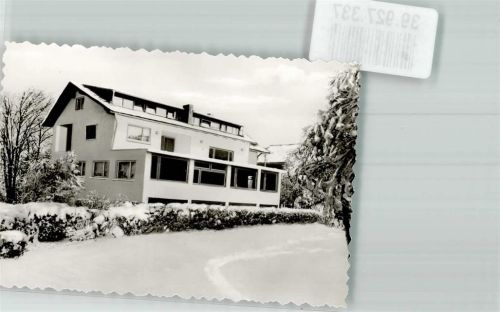 Rimbach Pension in Ortsnähe im Winter Foto Original aus Archiv eines Ansichtskartenverlags Ort handschriftlich