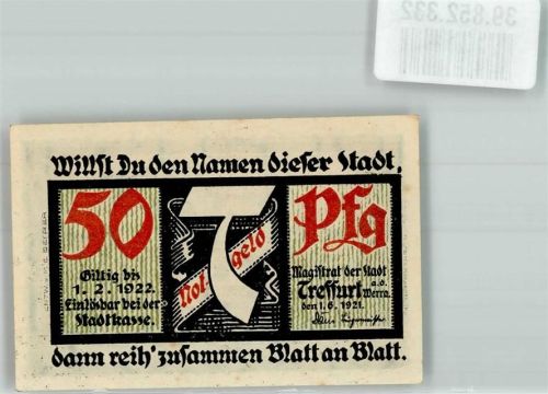 Treffurt 1921 50 Pfg.
