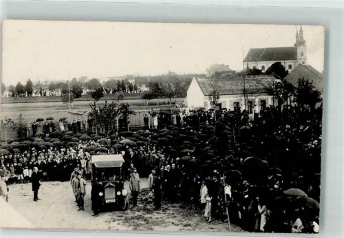 Oldtimer Friedhof Privatfoto AK
