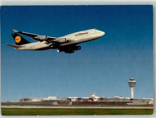 München Landung Lufthansa Boeing 747-400