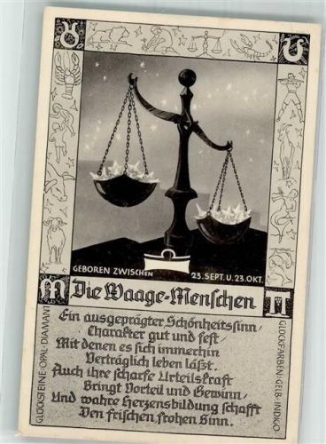 1935 - 1940 Waage Menschen Rückseite Text