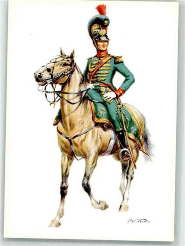 sign. Tritt Rittmeister des Garde-Chevauleger-Regimentes Westfalen in Uniform zu Pferde aus dem Jahre 1810