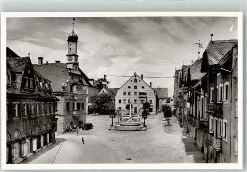 Friedberg Marienplatz Rathaus Oldtimer