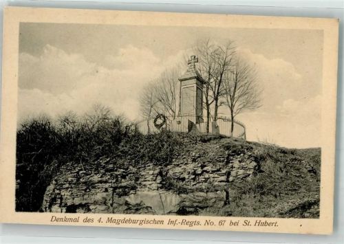 Gravelotte Denkmal des 4. Magdeburger Inf.-Regt. No. 67 bei St. Hubert Reichseinigungskriege