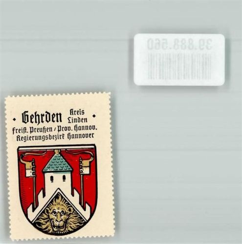 Gehrden Freist. Preußen Porv. Hannov. Regierungsbezirk Hannover