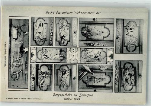Clausthal-Zellerfeld Zellerfeld Berg- Apotheke Wohnzimmer Deckenschmuck