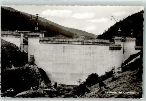 Okertalsperre Sperrmauer im Bau