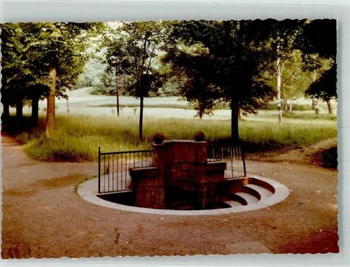 Bad Salzhausen Schwefelquelle Foto Original aus Archiv eines Ansichtskartenverlags Ort handschriftlich